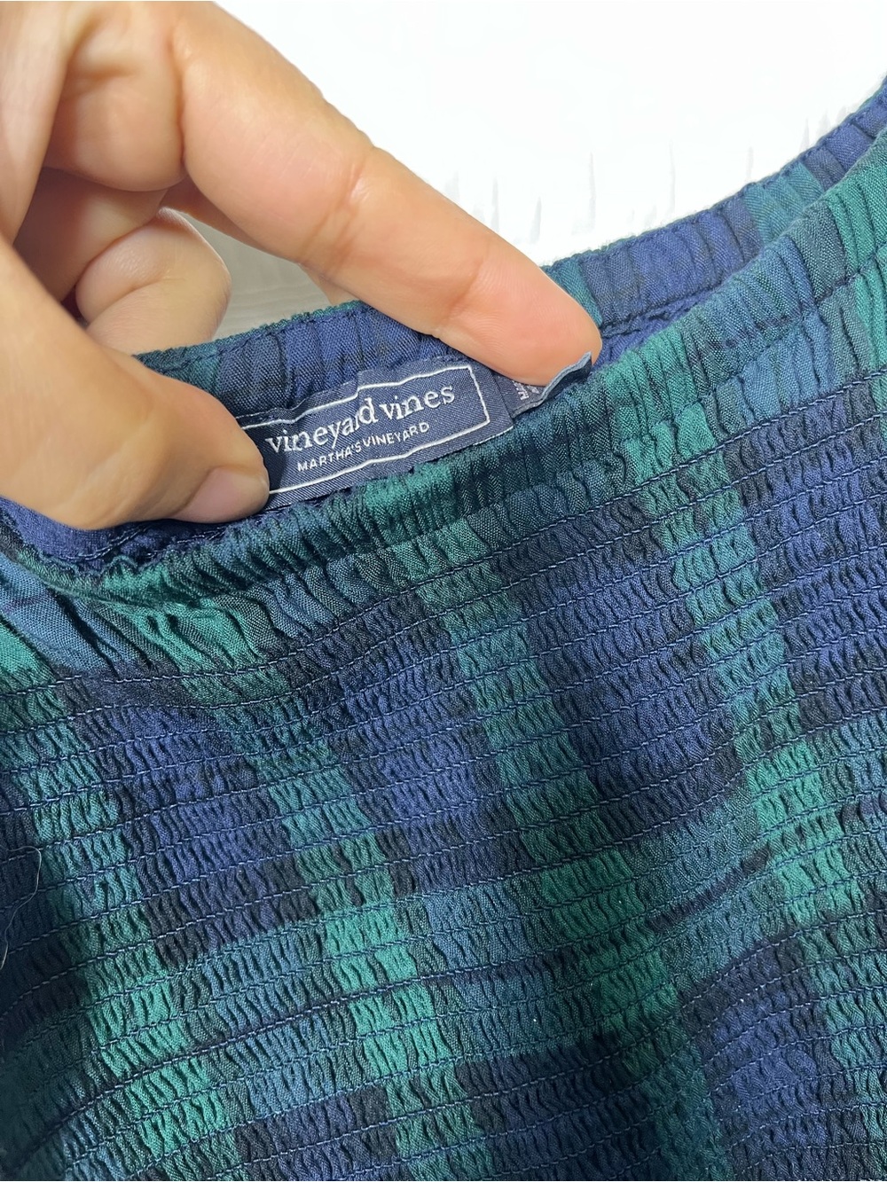 Vineyard Vines Plaid Flutter Sleeve Maxi Dress size Small - Picture 4 of 11